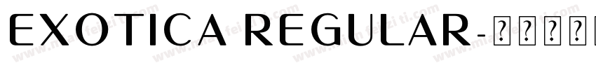 Exotica Regular字体转换